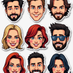 Pop Culture Parodies - Sticker Sheet v18